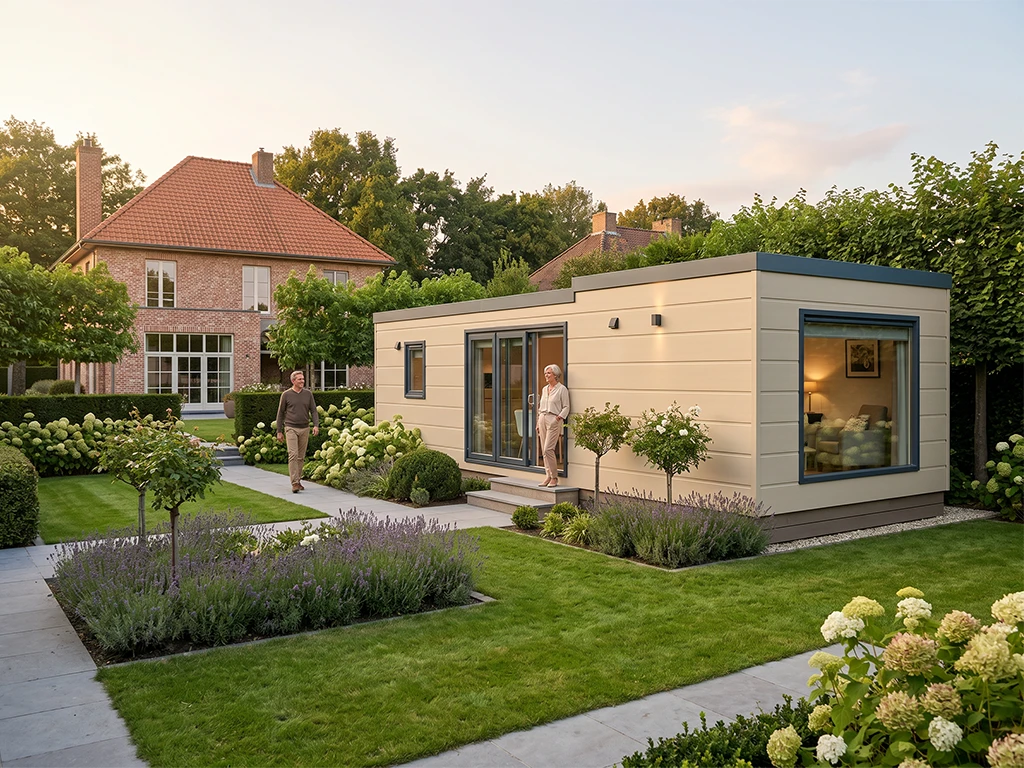Mantelzorgwoning kopen en plaatsen in de tuin
